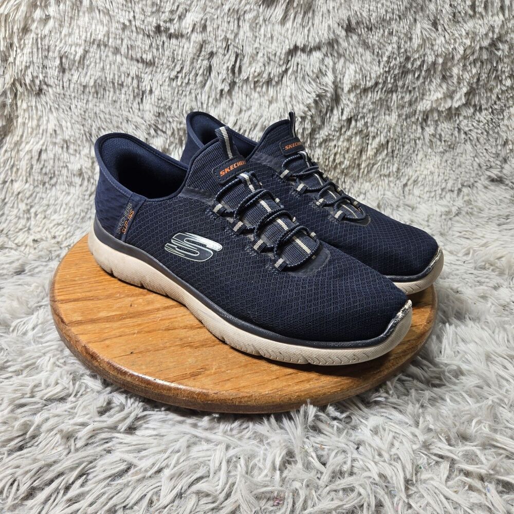 Skechers Slip-ins Summits High Range Navy Wide Athletic Sneaker Mens Size 11